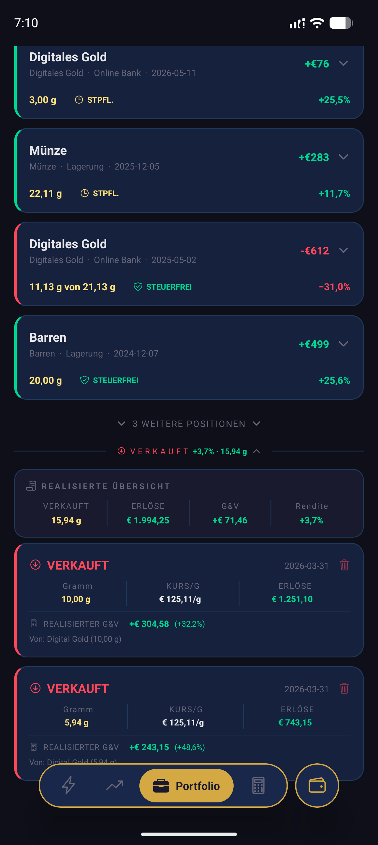 Sold Screen