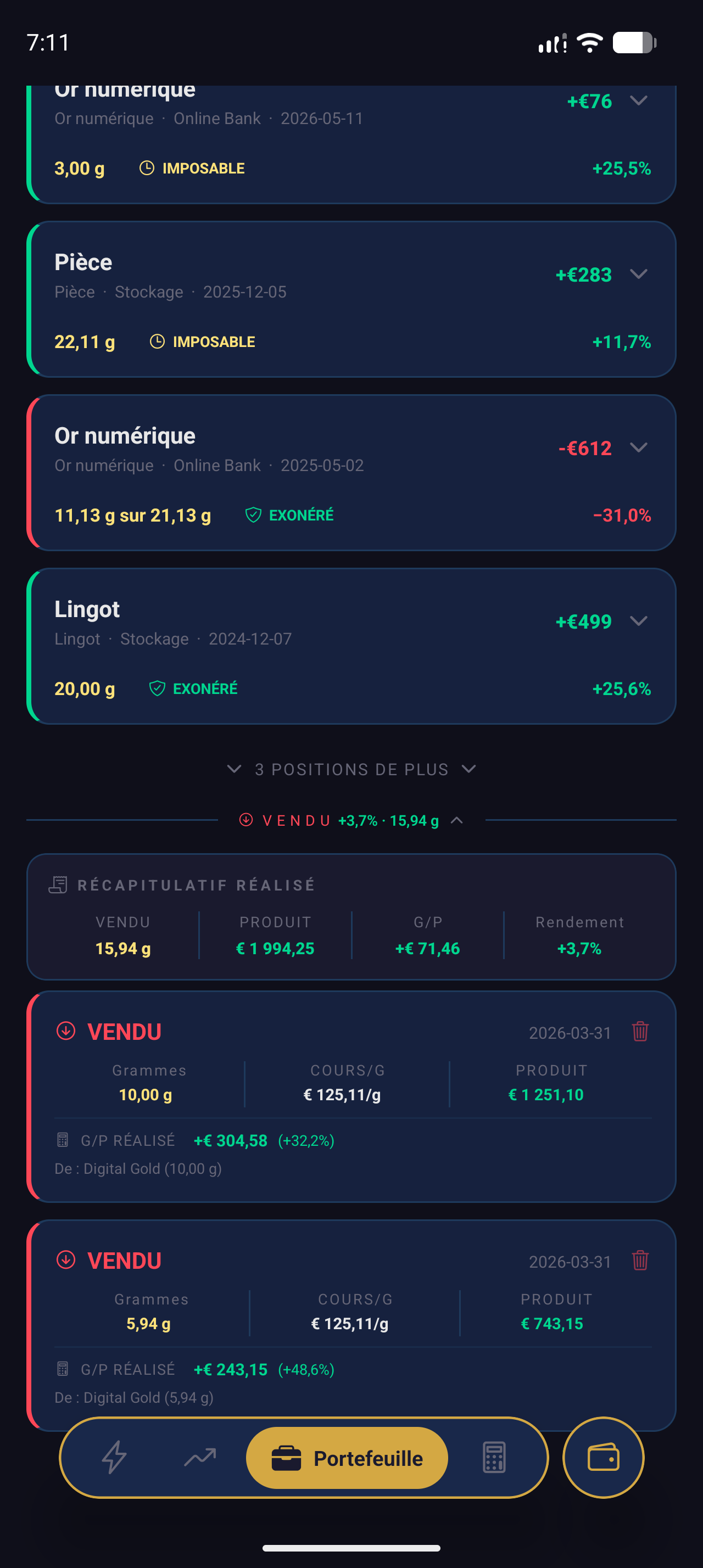 Sold Screen