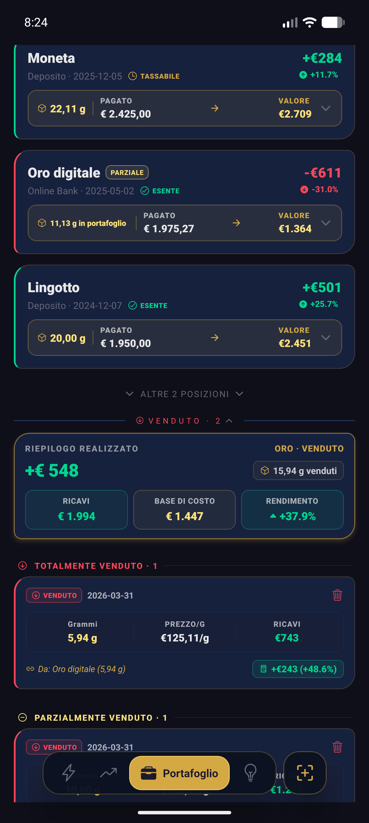 Sold Screen