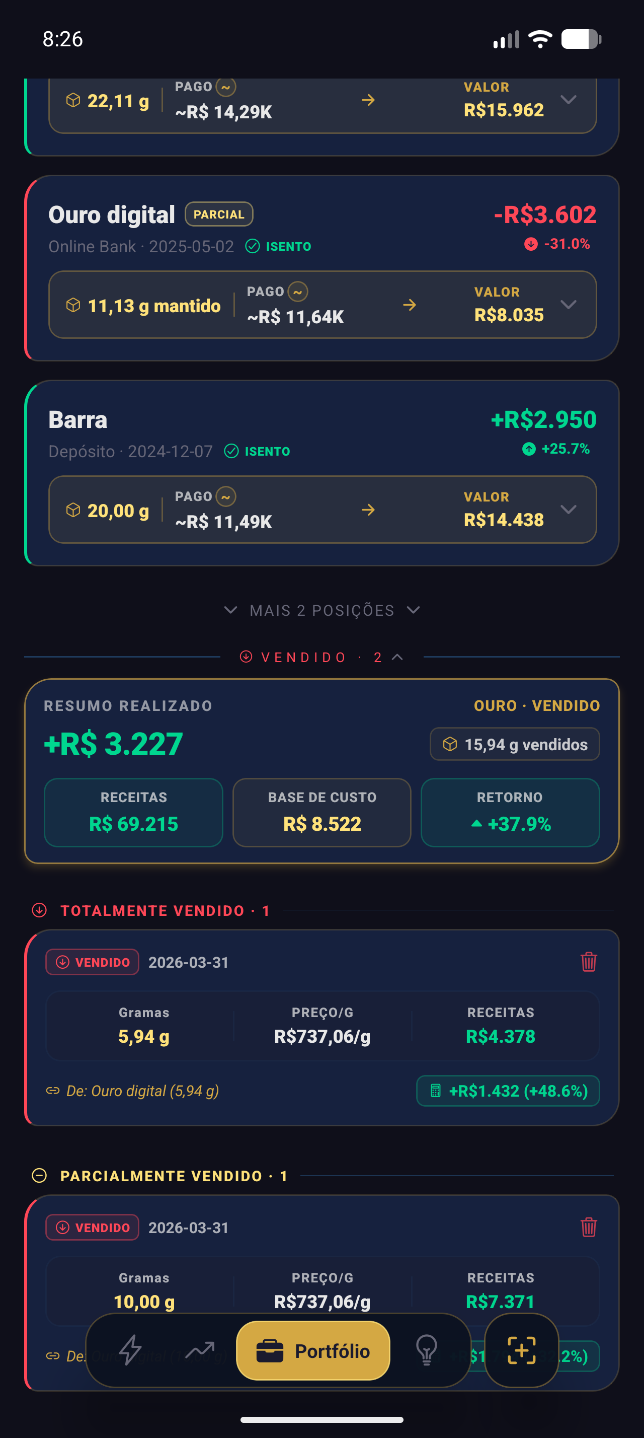 Sold Screen